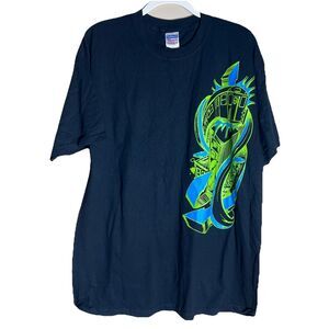 Vintage 90s Y2K Blusterone PNB Nation‎ Shirt Size XL Streetwear Hip Hop Graffiti